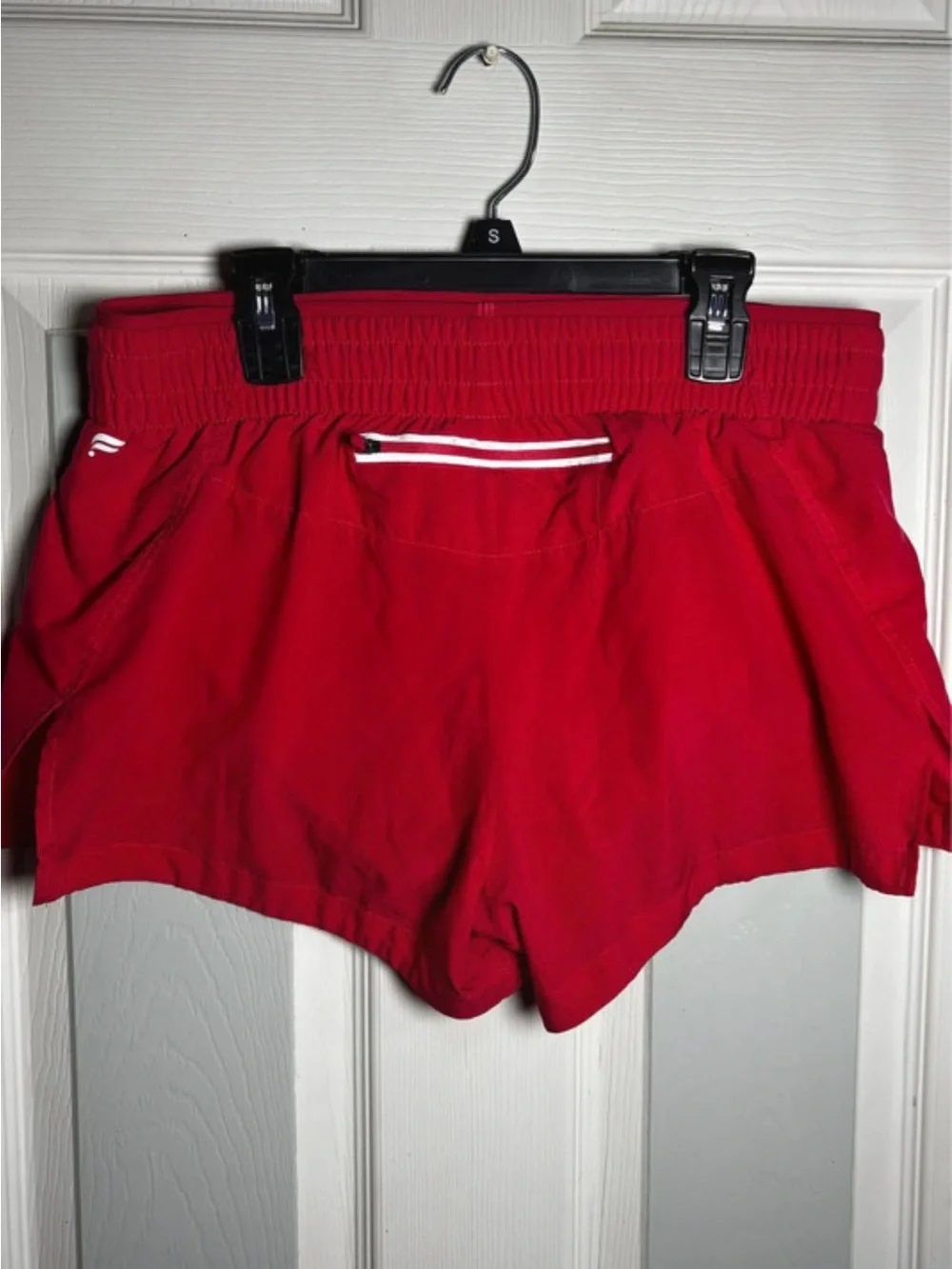 Fabletics pink/Red Women's Athletic Shorts with White Trim